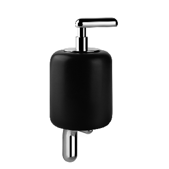 Gessi - Goccia - Wall-mounted liquid soap dispenser - black - Chrome - 38014#031