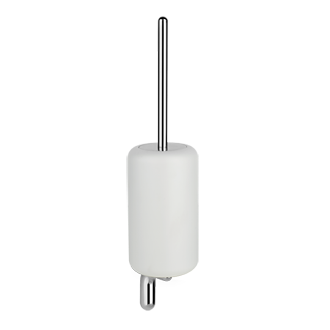 Gessi - Goccia - Wall-mounted brush holder, white - Chrome - 38019#031