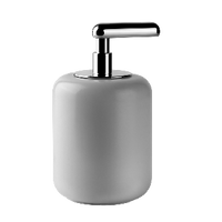 Gessi - Goccia - Standing soap dispenser holder, white - Chrome - 38037#031