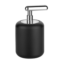 Gessi - Goccia - Standing soap dispenser holder, black - Chrome - 38038#031