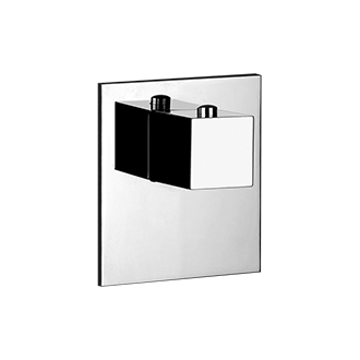 Gessi - Rettangolo - TRIM PARTS ONLY External parts for individual thermostatic mixer
 - Chrome - 39654#031