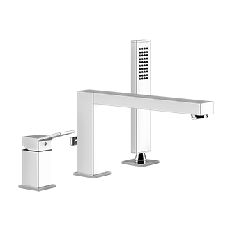 Gessi - Rettangolo - Three-hole roman tub set
 - Chrome - 53037#031