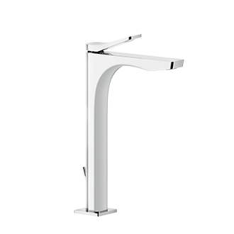 Gessi - Rilievo - Tall single lever washbasin mixer with pop-up assembly
 - Chrome - 59003#031