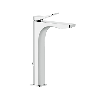 Gessi - Rilievo - Tall single lever washbasin mixer with pop-up assembly
 - Chrome - 59009#031