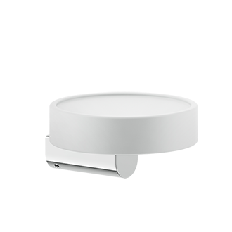 Gessi - Rilievo - Wall-mounted soap dish, white - Chrome - 59501#031