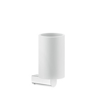 Gessi - Rilievo - Wall-mounted holder, white - Chrome - 59507#031