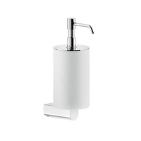 Gessi - Rilievo - Wall-mounted liquid soap dispenser , white - Chrome - 59513#031