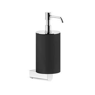 Gessi - Rilievo - Wall-mounted liquid soap dispenser - black - Chrome - 59514#031