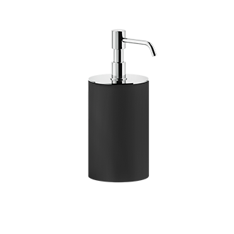 Gessi - Rilievo - Standing soap dispenser holder, black - Chrome - 59538#031