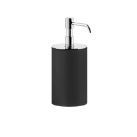 Gessi - Rilievo - Standing soap dispenser holder, black - Chrome - 59538#031