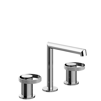 Gessi - Anello - Widespread washbasin mixer without pop-up assembly
 - Chrome - 63351#031