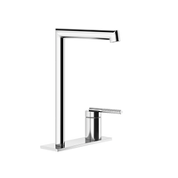 Gessi - Ingranaggio - Deck-mounted high version washbasin mixer with separate control without pop-up assembly
 - Chrome - 63516#031