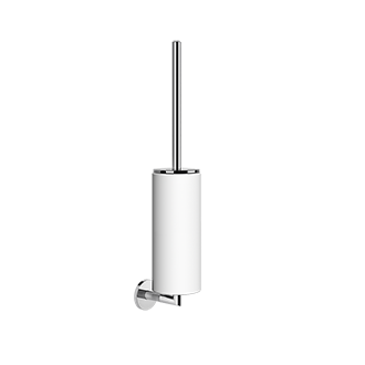 Gessi - Anello - Wall-mounted brush holder, white - Chrome - 63719#031