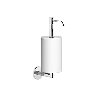 Gessi - Ingranaggio - Wall-mounted liquid soap dispenser , white - Chrome - 63813#031