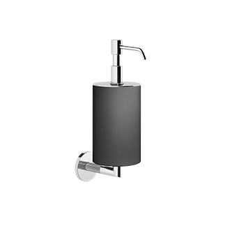 Gessi - Ingranaggio - Wall-mounted liquid soap dispenser - black - Chrome - 63814#031