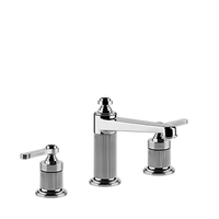 Gessi - Venti20 - Widespread washbasin mixer with pop-up assembly
 - Chrome - 65012#031