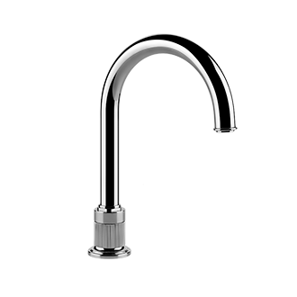 Gessi - Venti20 - Deck-mounted washbasin spout only without pop-up assembly 
 - Chrome - 65025#031