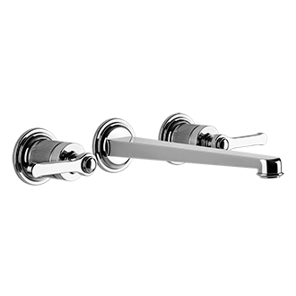 Gessi - Venti20 - TRIM PARTS ONLY Wall-mounted washbasin mixer trim
 - Chrome - 65090#031