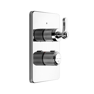 Gessi - Venti20 - TRIM PARTS ONLY External parts for thermostatic with single volume control
 - Chrome - 65133#031