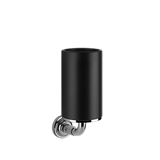 Gessi - Venti20 - Wall-mounted holder, black - Chrome - 65408#031