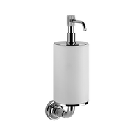 Gessi - Venti20 - Wall-mounted liquid soap dispenser , white - Chrome - 65413#031