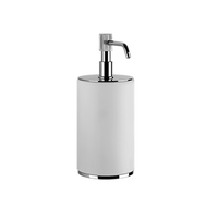 Gessi - Venti20 - Standing soap dispenser holder, white - Chrome - 65437#031