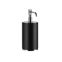 Gessi - Venti20 - Standing soap dispenser holder, black - Chrome - 65438#031