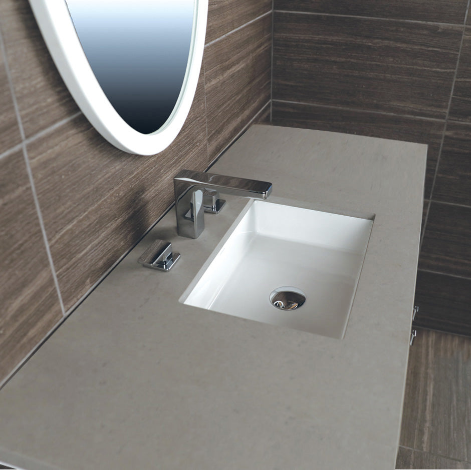 Countertop for vanity STL-F-48 & STL-W-48, with a cut-out for Bathroom Sink 5452UN. W: 48", D: 21", H: 3 /4".