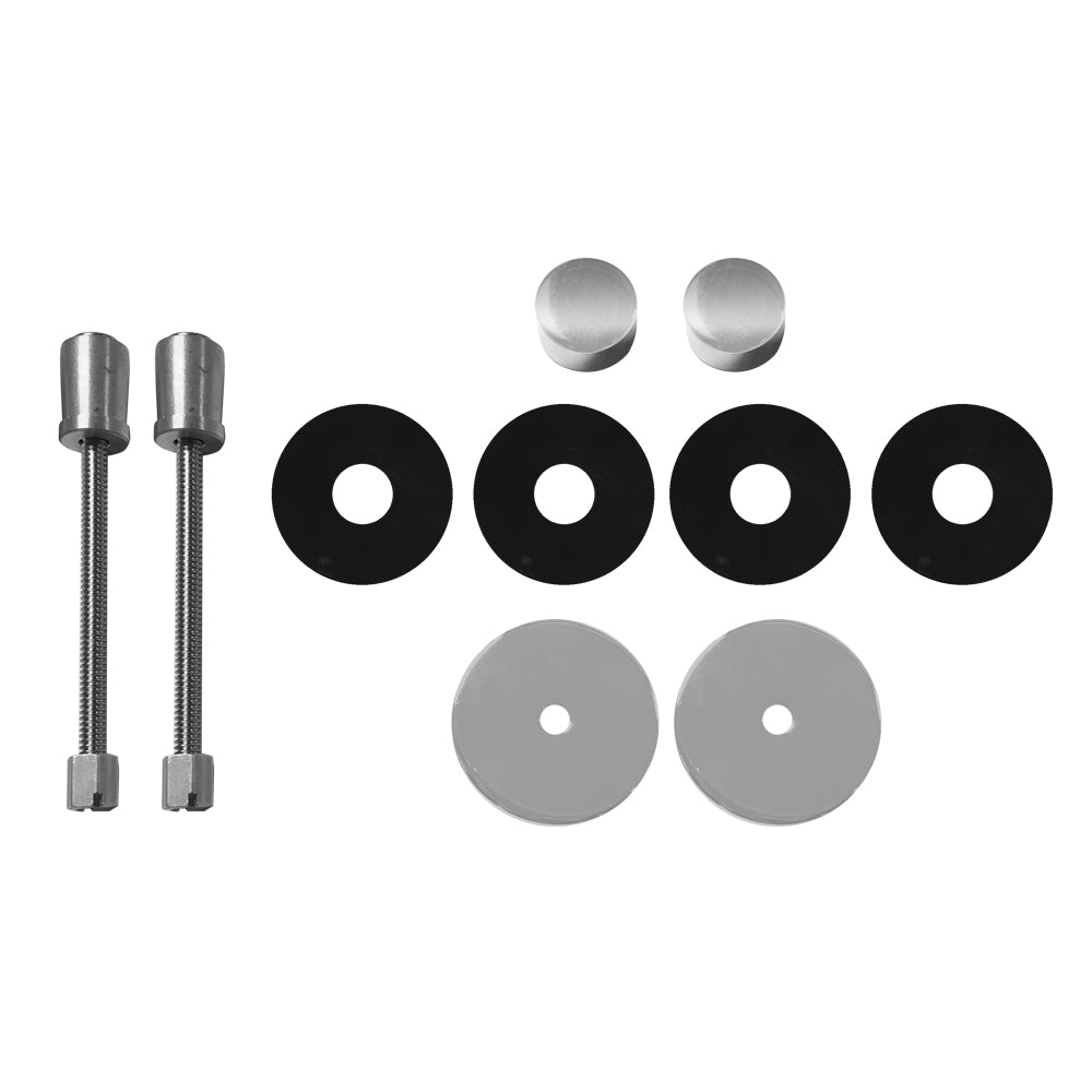 Glass Mounting Kit for H40 Front Mount Shower Door Pulls in Multiple Finishes