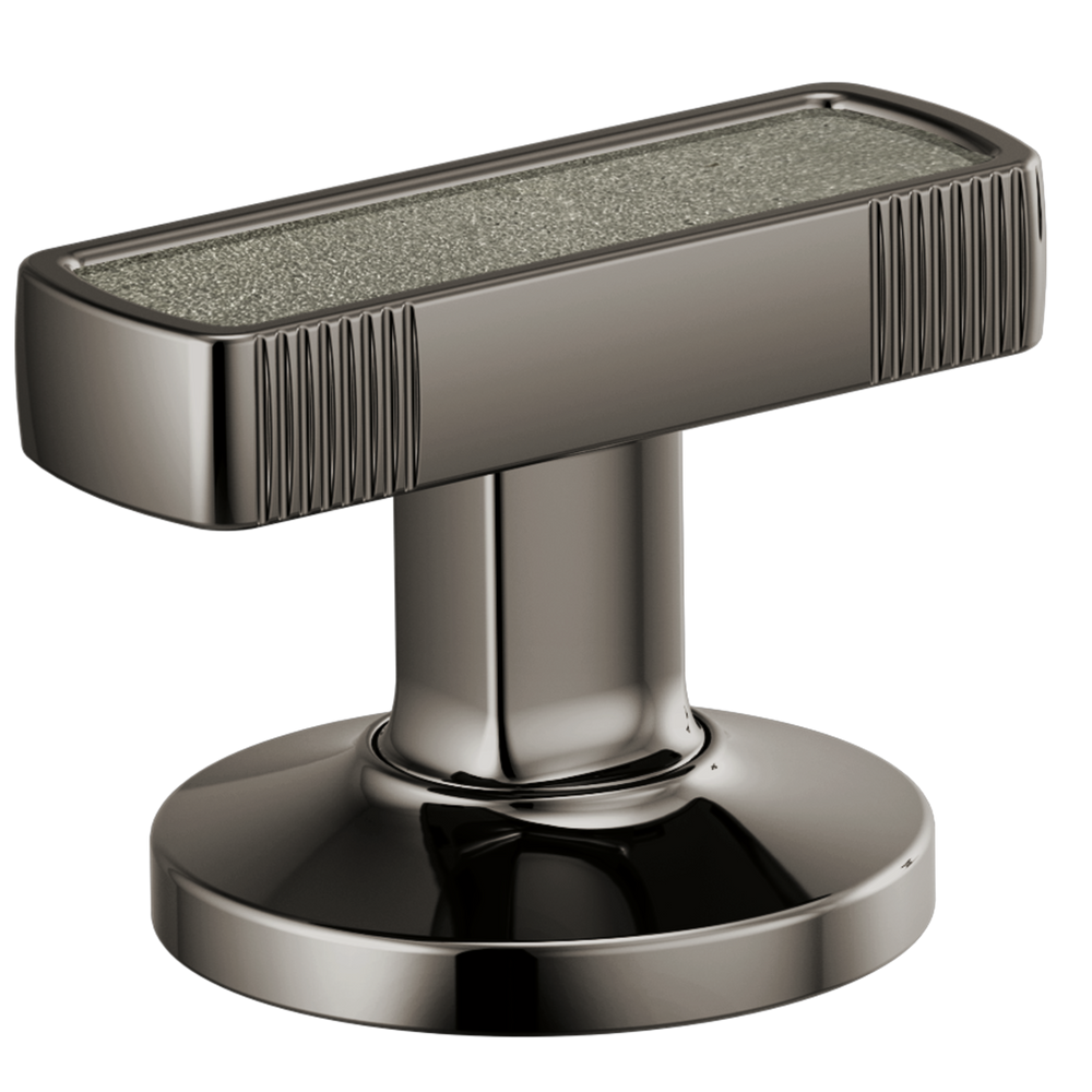 Brizo Kintsu®: Widespread Lavatory Knob with Concrete Inlay Handle Kit