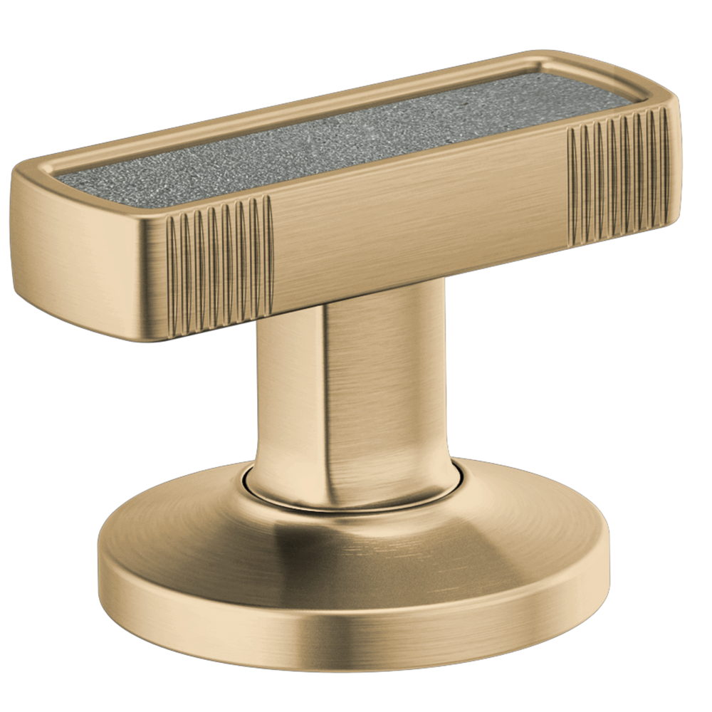 Brizo Kintsu®: Widespread Lavatory Knob with Concrete Inlay Handle Kit