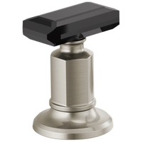 Brizo Invari®: Widespread Lavatory Black Crytal Knob Handle Kit - Maison&Co.