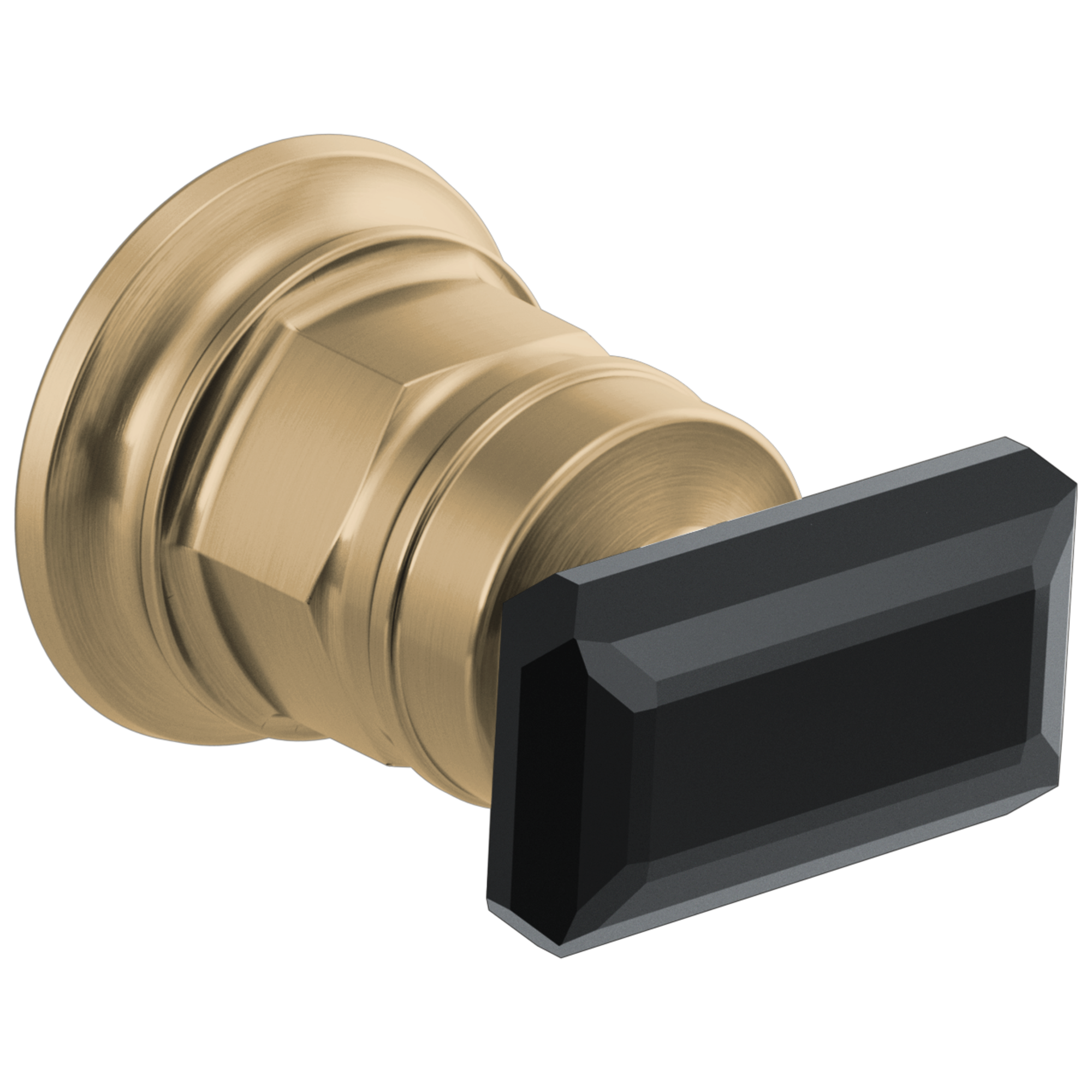 Brizo Invari®: Wall Mount Lavatory Black Crystal Knob Handle Kit - Maison&Co.