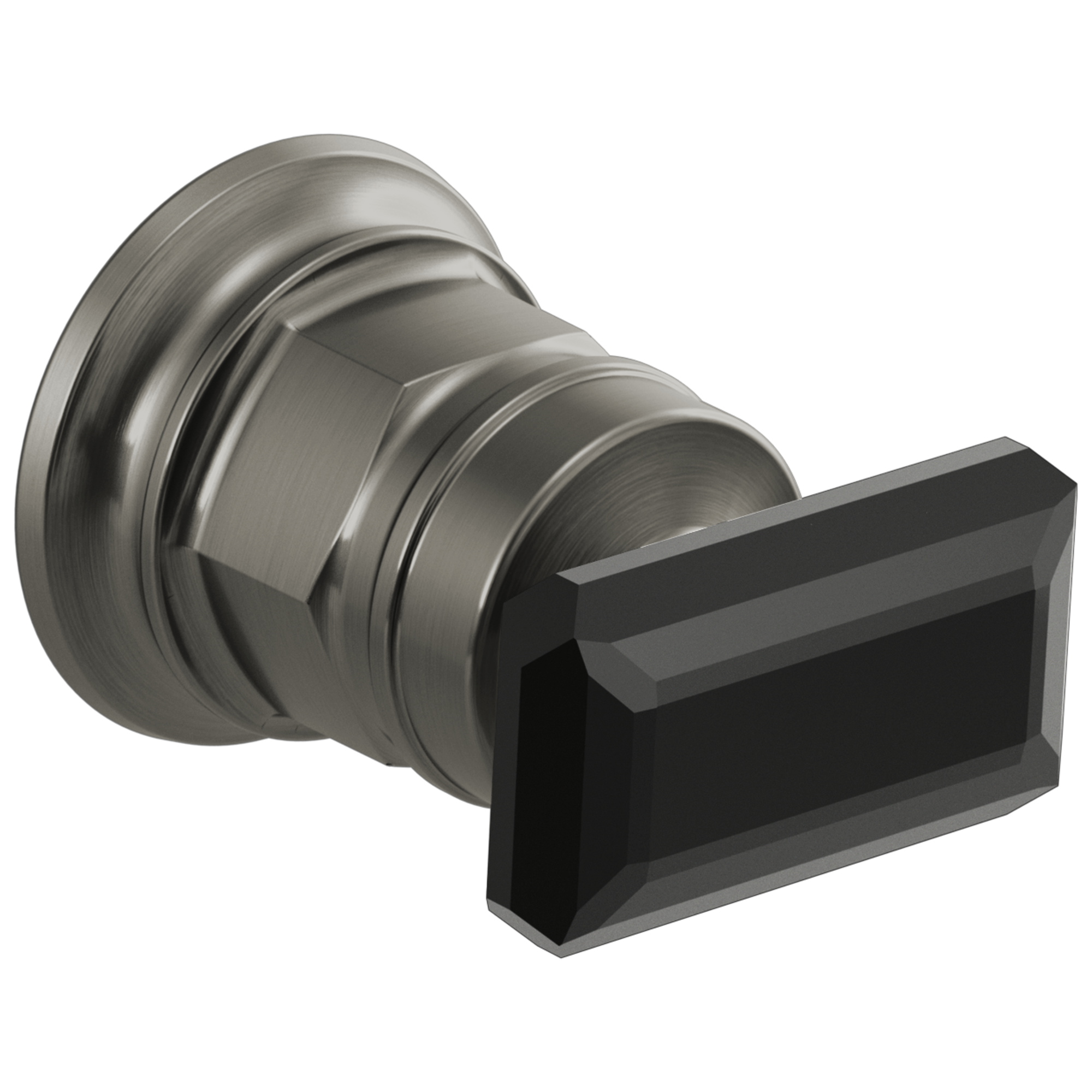 Brizo Invari®: Wall Mount Lavatory Black Crystal Knob Handle Kit - Maison&Co.