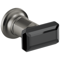 Brizo Invari®: Two-Handle Wall Mount Tub Filler Black Crystal Knob Handle Kit - Maison&Co.