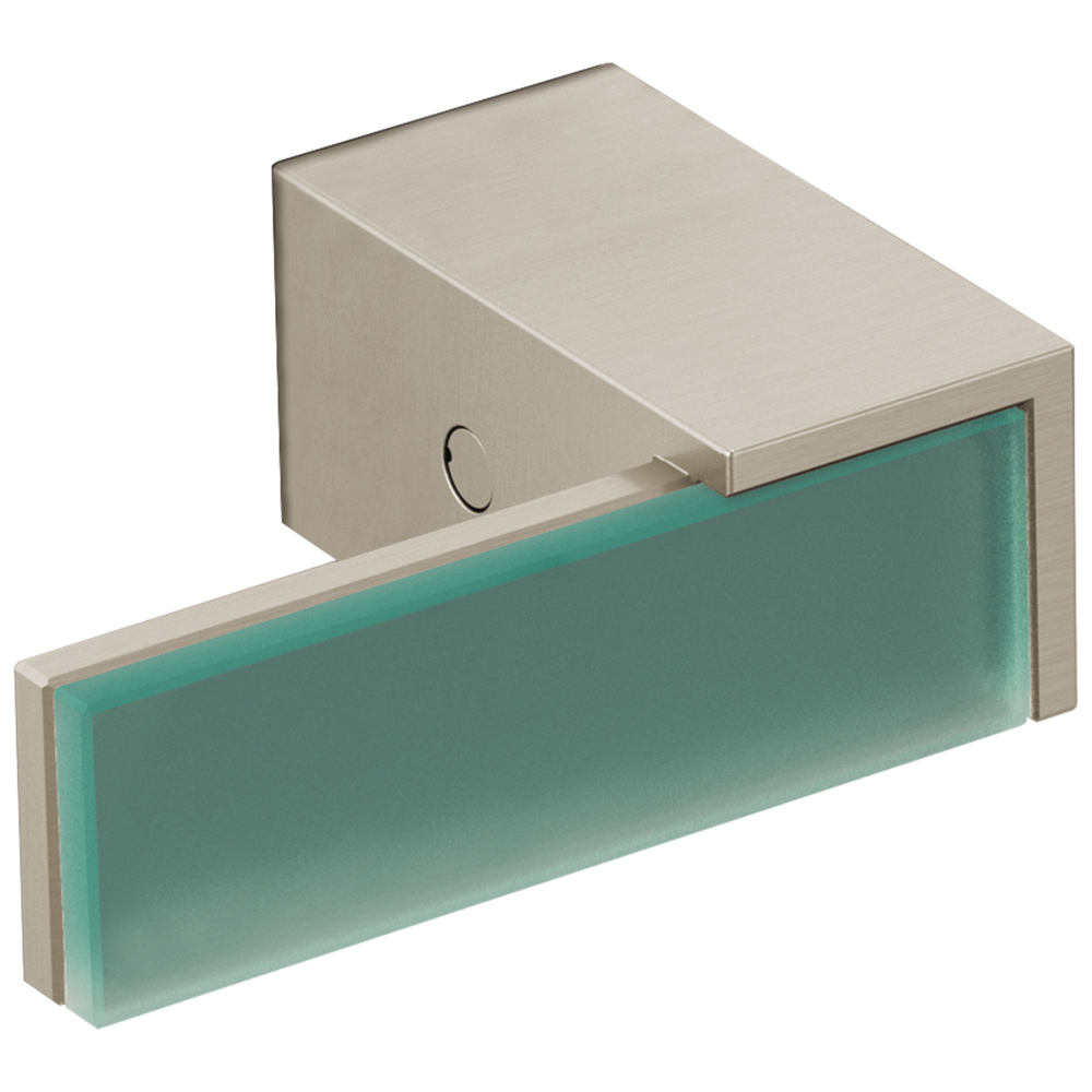 Brizo Siderna®: Two-Handle Wall Mount Tub Filler Green Glass Lever Handle Kit