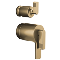 Brizo Kintsu®: TempAssure® Thermostatic Valve with Integrated Diverter Trim Lever Handle Kit - Maison&Co.