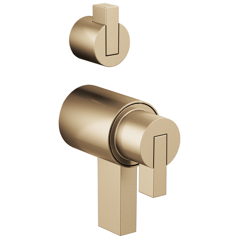 Brizo Litze®: TempAssure® Thermostatic Valve With Integrated Diverter Lever Handle Kit - Maison&Co.