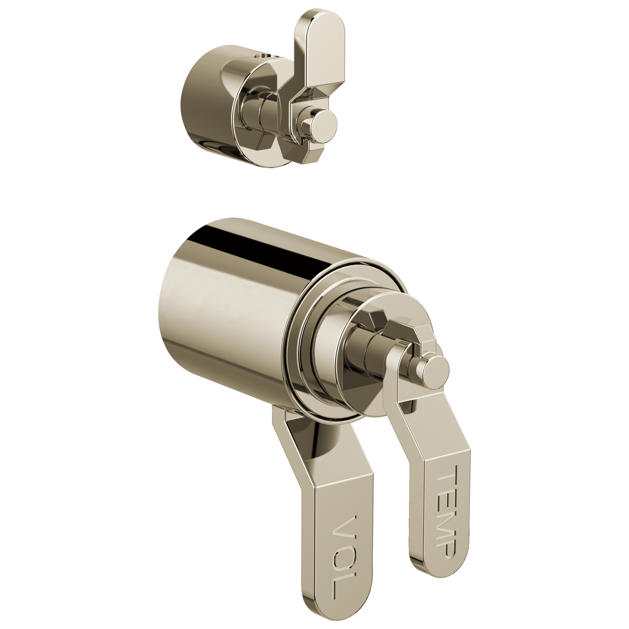 Brizo Litze®: TempAssure® Thermostatic Valve With Integrated Diverter Industrial Lever Handle Kit - Maison&Co.