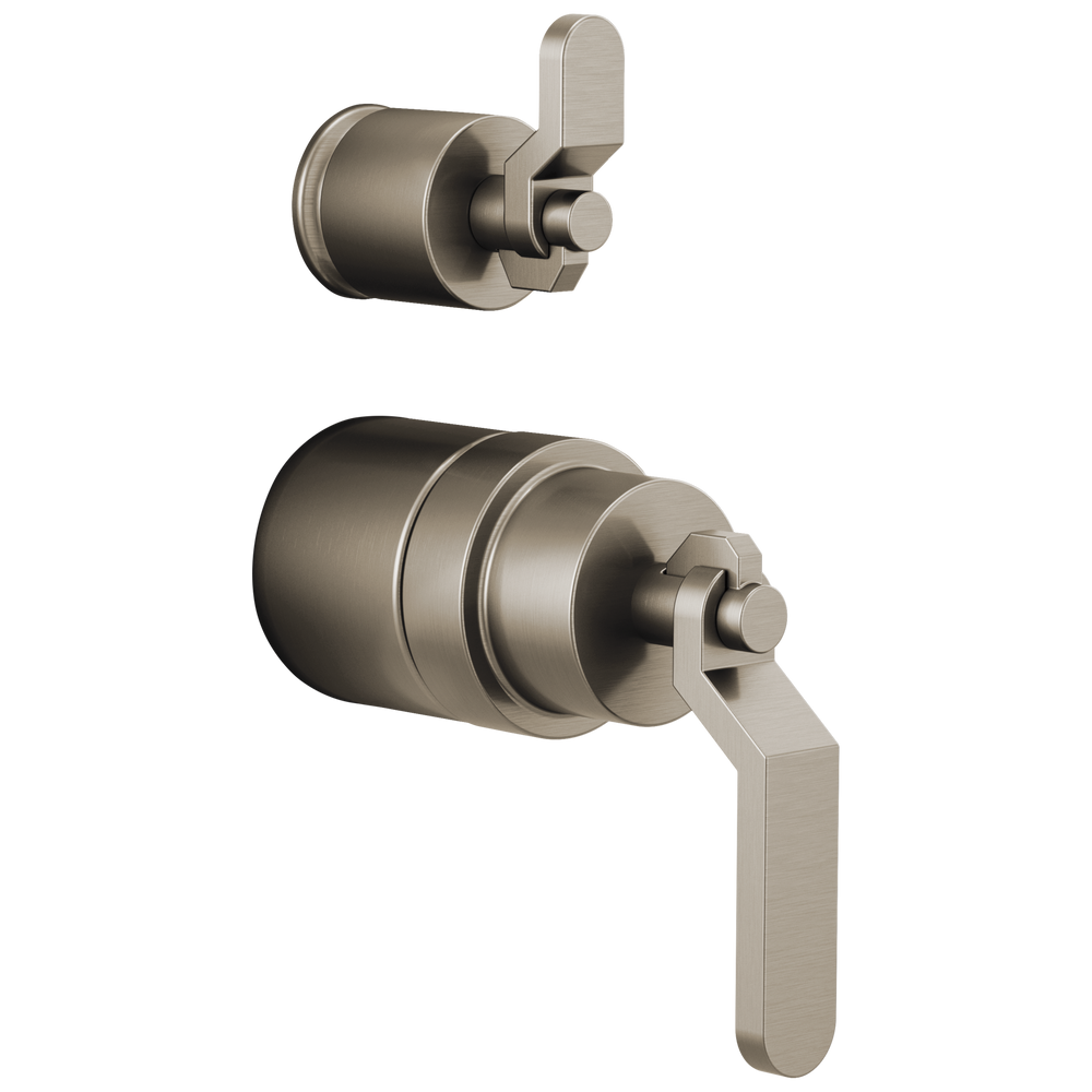 Brizo Litze®: Pressure Balance Valve with Integrated Diverter Trim Industrial Lever Handle Kit