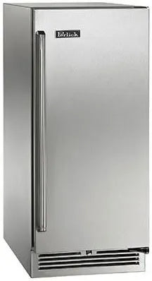 15 Inch Built-in Undercounter Refrigerator with 2.8 cu. ft. Capacity, 2 Adjustable Full-Extension Pull-Out Wire Shelves, Front-Vented RAPIDcool Cooling System, ENERGY STAR and Digital Control Module: Stainless Steel, Right Hinge Door Swing