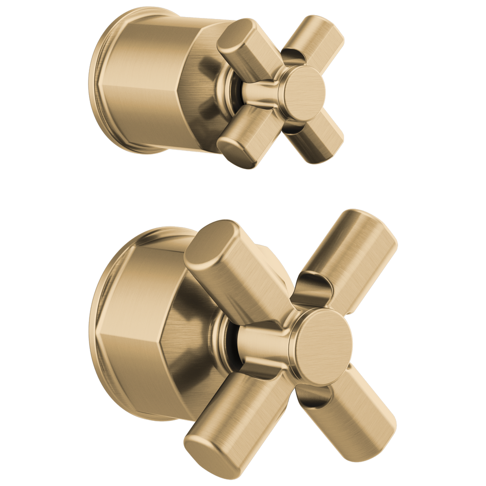 Brizo Invari®: Pressure Balance Valve with Integrated Diverter Trim Cross Handle Kit