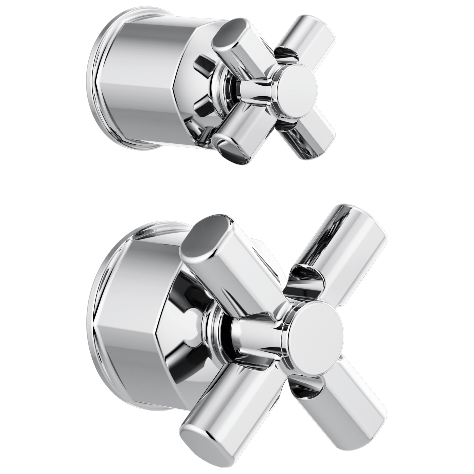 Brizo Invari®: Pressure Balance Valve with Integrated Diverter Trim Cross Handle Kit - Maison&Co.