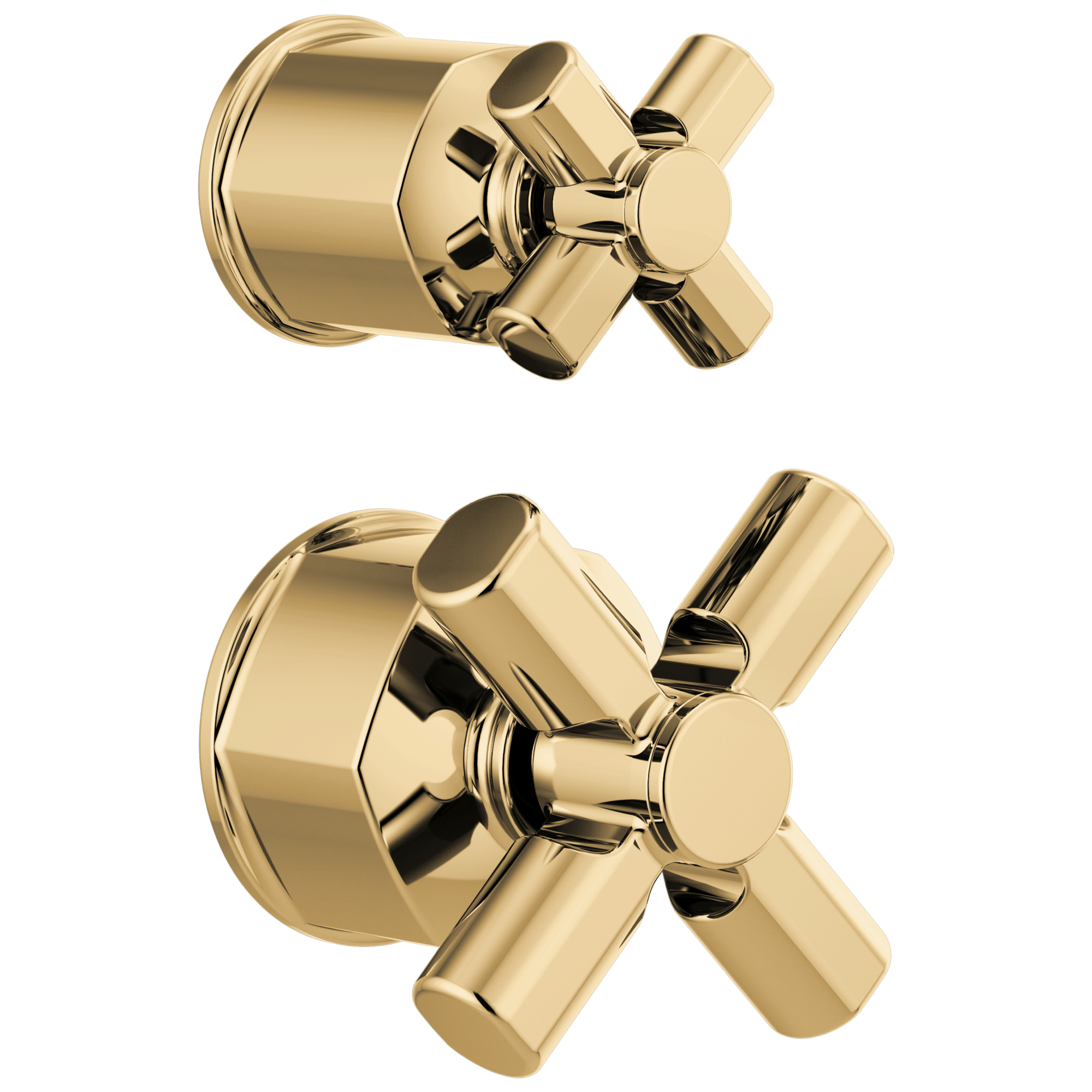 Brizo Invari®: Pressure Balance Valve with Integrated Diverter Trim Cross Handle Kit - Maison&Co.