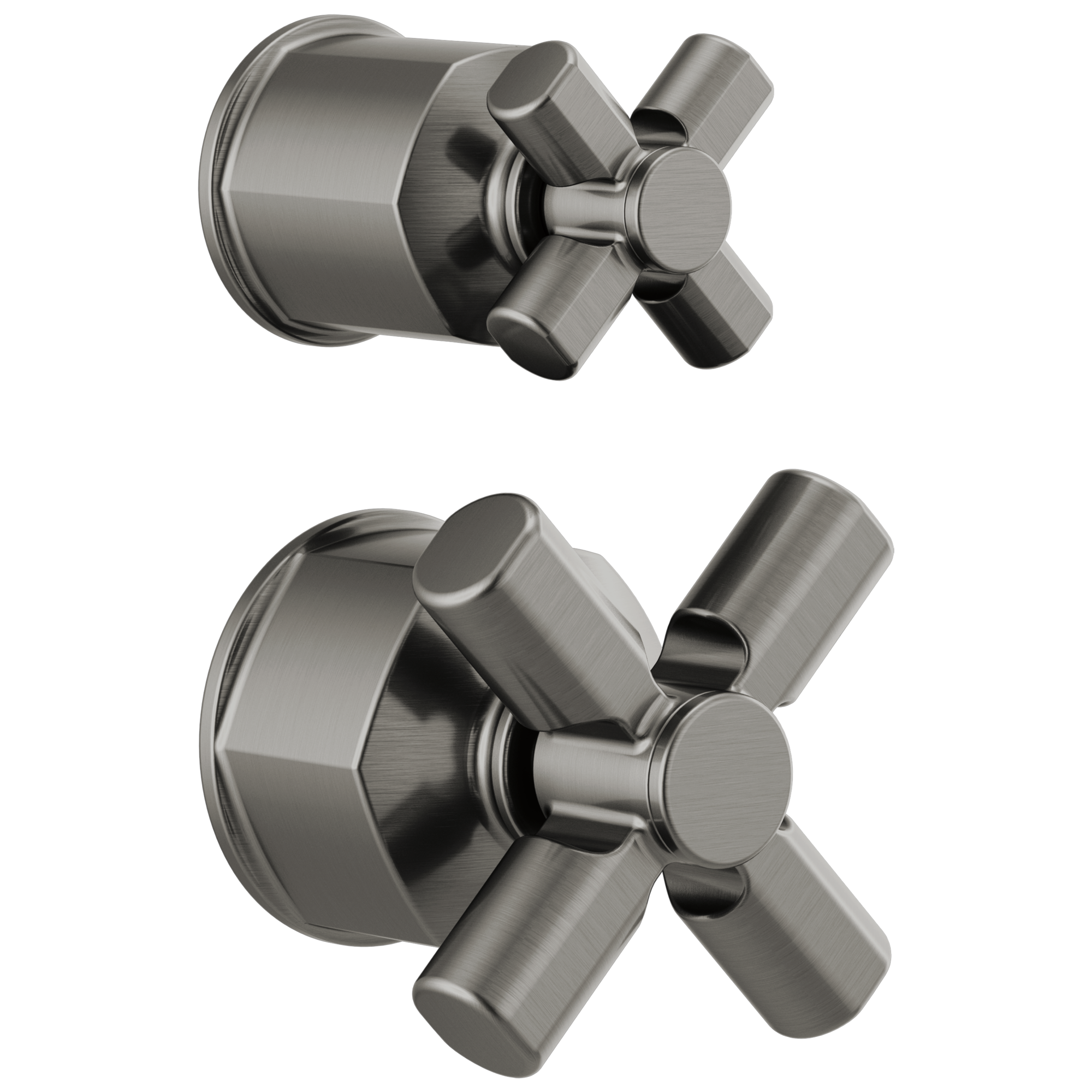 Brizo Invari®: Pressure Balance Valve with Integrated Diverter Trim Cross Handle Kit - Maison&Co.