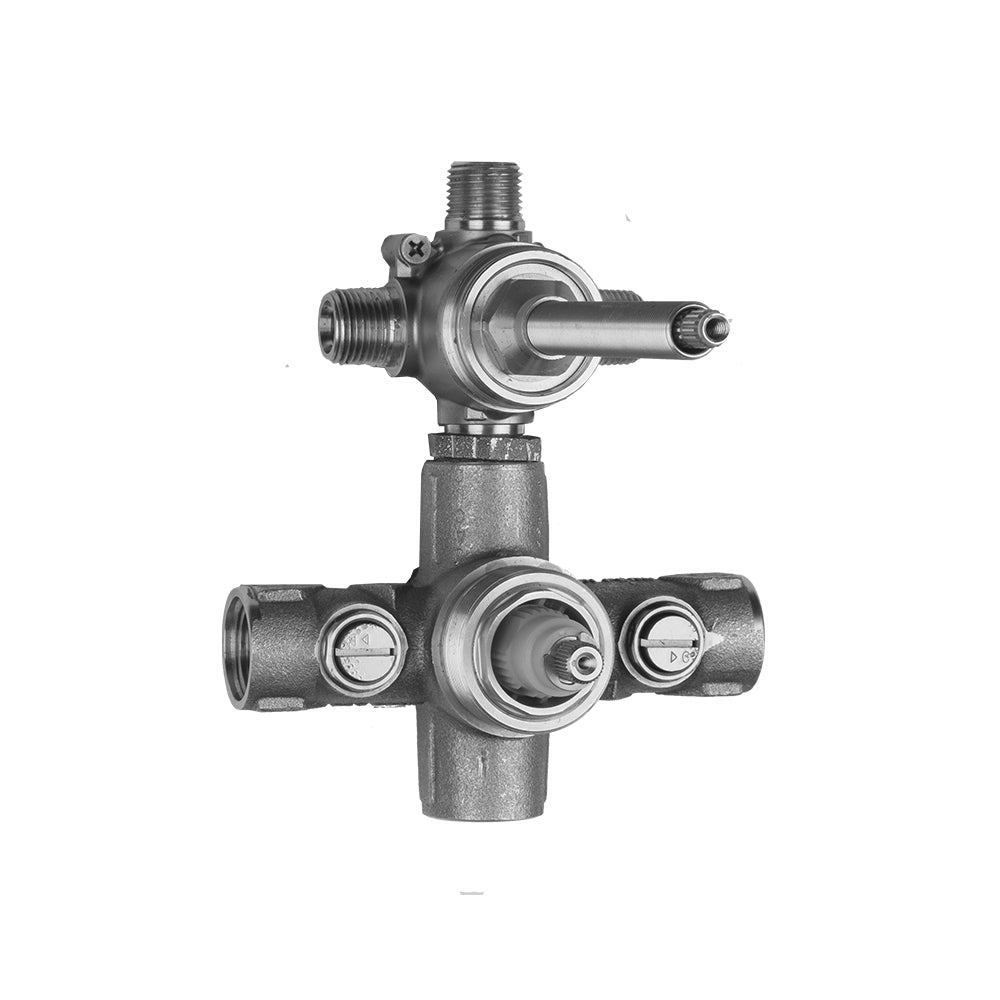 Thermostatic Valve with Built in 2-way Diverter/Volume Control with Shut Off