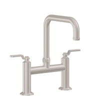 California Faucets - K81-123-BL-SN - Bridge Kitchen Faucet - Quad Spout - Satin Nickel  - Descanso Works