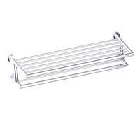 Kartners - 144444-99 - Oslo - Towel Shelf w/Double Towel Bar 24"  - Polished Chrome