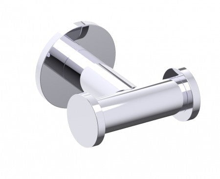 Kartners - 170132-99 - Nice - Double Prong Robe Hook  - Polished Chrome