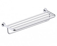 Kartners - 170442-99 - Nice - Towel Shelf With Bathroom Towel Bar  - Polished Chrome